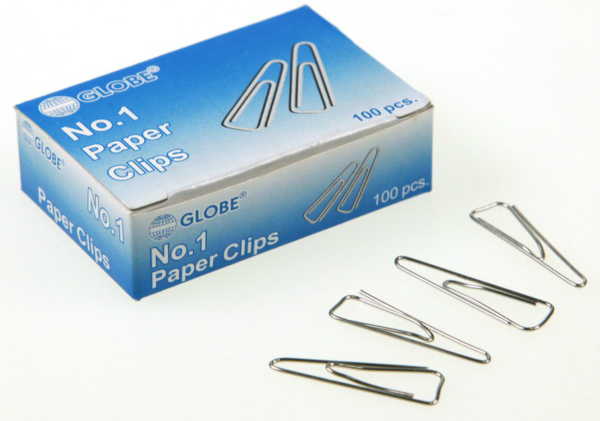 Globe No.1 Paper Clips 三角萬字夾 (100 pcs) – 志成文具有限公司 CHI SHING STATIONERY ...