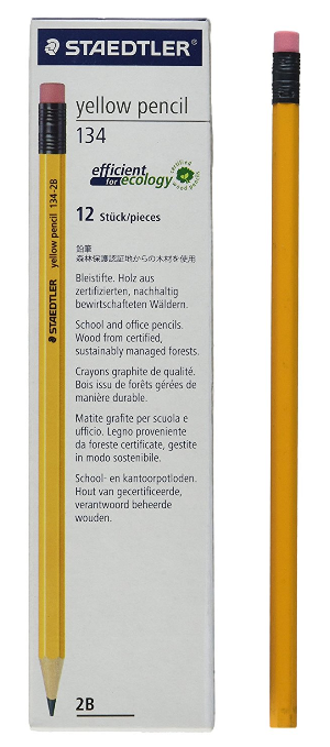 Staedtler Yellow Pencil 134 2b 鉛筆 12支裝 志成文具有限公司chi Shing Stationery Co Ltd