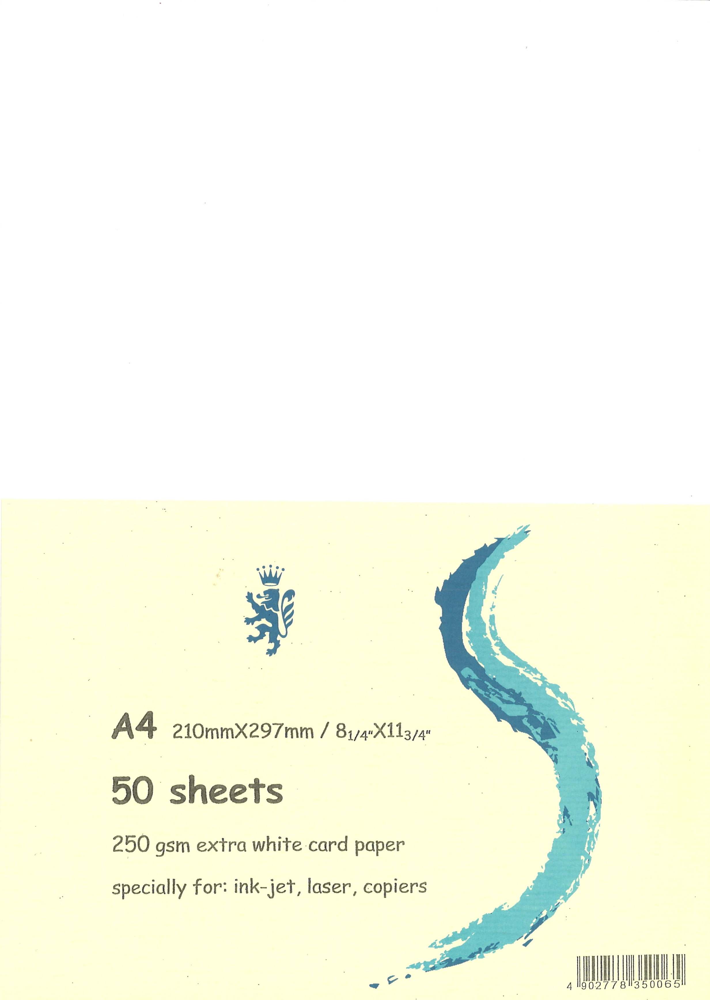 250gsm 白咭紙 50張 志成文具有限公司chi Shing Stationery Co Ltd